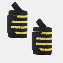 까마느 스포츠 헬스 골프 테니스 역도 유도 무술 태권도 손목 보호대 스트랩, 노란색, 노란색 1쌍(2개)