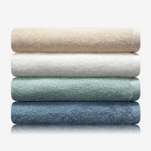 송월타월 라이트무지 세면타월, 파랑, 4개