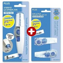 플러스 수정테이프+리필R 화이트 수정용품 MB, 플러스 수정테이프+리필(R) 화이트 수정용