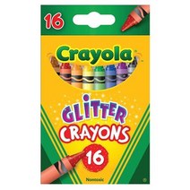 크레욜라 16색 반짝이 크레용 크레파스 색연필