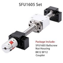 C5 볼 스크류 SFU1605 맞춤형 엔드 가공 CNC 기계 부품 베어링 너트 하우징 BK BF 모드 3D 프린터 볼 스크, 18 1200mm