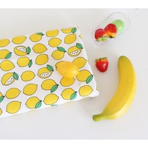 피크닉매트 PVC 방수 원단 레몬