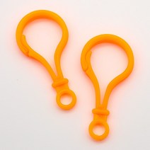 하이동대문 P걸고리 플라스틱 컬러 고리 악세사리 부자재, 10개입, 연그린