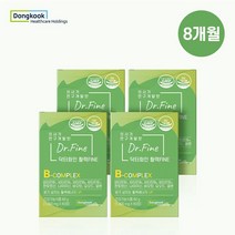 의사가 성분배합한 프리미엄 비타민B 닥터화인 활력화인 1 000mg 9중기능성 판토텐산 나이아신 비오틴 요오드 셀렌 비타민B1 비타민B2 비타민B6 비타민B12, 8개월