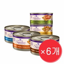 웰니스 코어 시그니쳐셀렉트 슈레드 플레이크 청키 고양이주식캔 79g 고양이 습식사료, 6개, 슈레드 닭고기와 소고기 79g