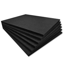 고밀도방음벽 차음 흡음 스튜디오 녹음실 방음스펀지 30x40x0.9 cm 방음 음향 패널 6 pcs 방음 벽 스티커 홈 스튜디오 소음 절연 데코 도어 침실 폼, 검은색, 6 팩