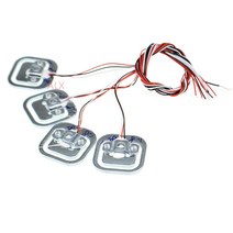 압력송신기 4PCS 50kg 몸체로드 셀 계량 센서 저항 스트레인 하프 브리지 총 중량 저울 압력 측정 34x34mm, 한개옵션0