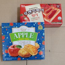 청우 그랑쉘 사과 +해태 후렌치파이딸기 쿠키과자 학교간식, 1개