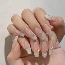 걸스코코 네일팁 웨딩 셀프네일 붙이는 간편 인조손톱, 2개, NAIL-N348