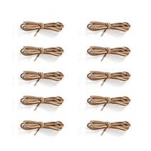 고급 가죽 샤무드끈 웨빙 스웨이드끈 1yd 10묶음, 베이지 UCMSR002J