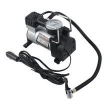 타이어 공기압 공기주입기 휴대용 슈퍼 흐름 dc 12v 80psi 공기 압축기 팽창기 자동차 공기 펌프 차량 펌프 전기 압력 게이지, 없음
