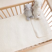어텀31 양면 아기 침대패드+베개패드, 누빔 패드 세트
