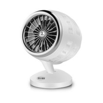 350W 전기 히터 팬 2 기어 조정 가능한 따뜻한 기계 겨울 휴대용 홈 오피스, EU, 03 Silver White
