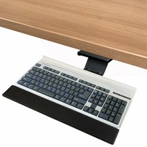 키보드트레이 360회전 미니멀 받침대 KEYKBT-S-605-1, 블랙