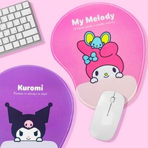 산리오 프렌즈 캐릭터 노트북 PC 마우스 패드 초등학생 친구 생일 선물 답례품 판촉물, 쿠로미