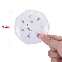 타임캡슐 편지 에그타임캡슐7일 의학 알약 상자 미니 라운드 휴대용 여행 스지 비타민 정렬 타블렛 홀더 주, 02 as pic