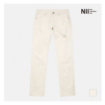 NII 남성 데미지 화이트 스키니 데님_NNXMLWM2401