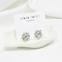 미니멀 플라워 나사형 귀찌 가능 귀안뚫는귀걸이