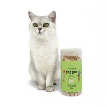 희동이네 고양이 동결건조간식 묘생묘미 북어트릿 치킨트릿 x 2개 택1 맛있는 고단백 고양이큐브 북어원물 닭가슴살100% 고양이 트릿, 130g