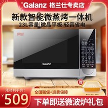 갈란츠 광파오븐 오븐 찜질구이 일체형 광파 살균 가정용 상업용 23L800W, T01-블랙