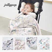 jellypop 젤리팝 코지블랭킷 아기 낮잠이불 극세사 겨울담요, 정글스토리(L)