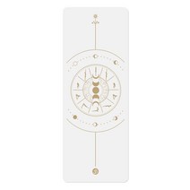 푸고무 요가매트 미끄럼방지 요가 헬스매트 요가관 체위선매트 요가매트, 오렌지, 183*68*0.5cm[일월식]