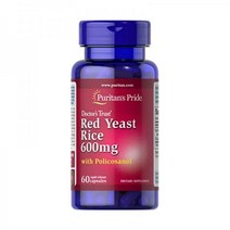 Puritans Pride Red Yeast Rice 폴리코사놀 캡슐 60개