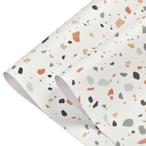써모사이딩 거실아트월 템버보드 폼패널 terrazzo pvc 방수 self for 비닐, 오렌지 테라스, 60x300cm