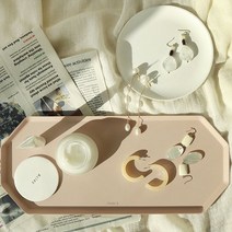 페니체 팔각 트레이 (옥타곤 트레이) 인테리어 장식소품, 블랙