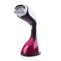의류에 대 한 강력한 스팀 다리미 의류 증기선 기계 1400W 가정용 수동 핸드 헬드 수직 휴대용, 빨간색