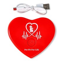 Pet Fit For Life USB 코드가 있는 충전식 심장 박동 시뮬레이터 - 이 사운드 머신으로 애완 동물의 불안감을 줄여줍니다 고양이 새끼 개 또는 강아지가 좋아할 것입니