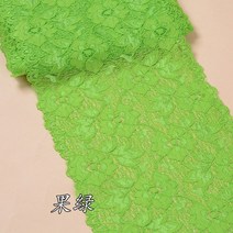 의류 재봉 천2메터/몫 16cm 꽃 자수 레이스 리본 DIY 의류 바느질 및 패브릭 공예 용품 블랙 화이트 핑크, 07 Apple Green