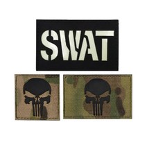 밀리터리 패치 와펜 SWAT, 5x5CP