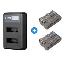 니콘 EL3e 호환 LCD 듀얼충전기+배터리2개 D300S