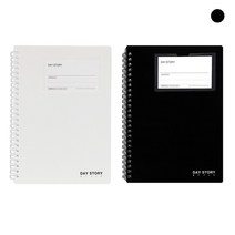 데이스토리 포켓스프링노트A5 블랙 80매(154x225)