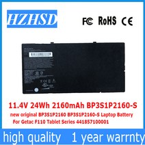 새로운 원래 BP3S1P2160 노트북 배터리 Getac F110 태블릿 시리즈에 대 한 11.4V 24Wh 2160mAh 44185710000, 한개옵션0