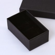 기프트박스 싸바리박스 단상자 크라프트상자 떡포장, 블랙-소