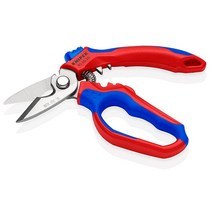 KNIPEX 스테인리스 스틸 95 05 20 US 전기기사용 가위 61/4인치 레드/블루