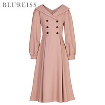 로우카라V넥플레어원피스_BIF1OP3070