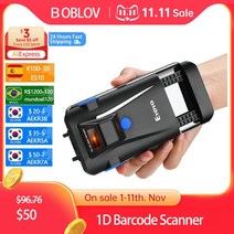 바코드 인식기 QR 스캐너 리더기 Eyoyo 2D 휴대용 블루투스 핸드폰 백 클립 리더 데이터 매트릭스 코드 1D 안드로이드 IOS 시스템 218559