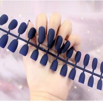 네일팁 블랙 화이트 매트 인조 네일 팁 스퀘어 헤드 발레 분리형 프레스 풀 커버 인공 반투, 없음, 820-Y12