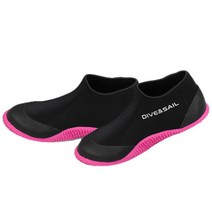 칼노 다이빙부츠 3MM따뜻한 해변 서핑 미끄럼 방지 스노클링 장비, 40-41, 블랙 파운데이션