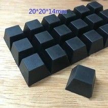 고무 실리콘 오링 O 링 패킹 바킹 개스킷 가스켓 블랙 사각형 및 원형 발 패드 자체 접착 미끄럼 방지 씰 18*12mm 20*20*8mm 12.5*12.5*6mm 10 개, [04] 20x20x14mm