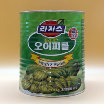 슬라이스 오이피클 리치스 3kg 피자집피클 레스토랑피클 토스트집피클, 6개