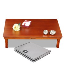 통나무 원목 교자상 6인 8인용 1200x810 상커버 포함 접이식 밥상 제사상