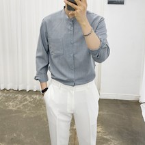 아도르클래식 크리스 린넨 9컬러 봄 가을 여름 차이나 카라 긴팔 셔츠