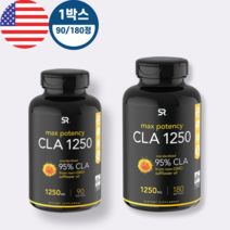 스포츠리서치 Sports Research CLA 1250mg 95% 공액리놀레산 90정 180정, 1BOX-180정(6개월분)