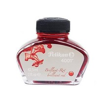 펠리칸 잉크 Pelikan 4001 만년필용 병잉크 브릴리언트 레드 625ml 각 1개(329169), 브릴리언트 레드 _62.5ml