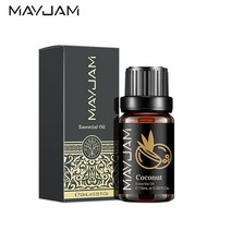 코코넛오일 마사지오일 가슴오일 바디오일양초 비누 만들기용 순수 수박 향수 오일 디퓨저 10ML 딸기 파인, 08 Coconut_01 10ml