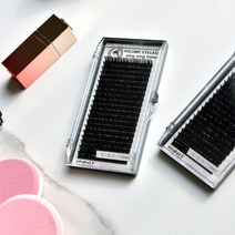 미앤비즈 벨벳 [20줄] 전문가용 속눈썹 연장 재료, 1개, C컬0.20/8mm